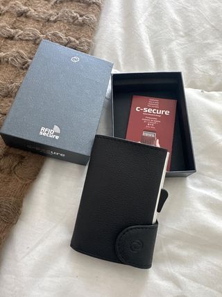 Tarjetero C-Secure RFID negro