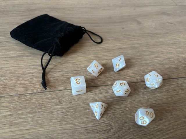 Set de dados de rol con funda