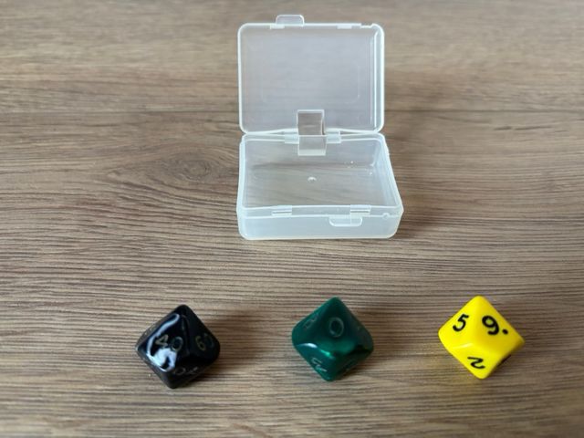 Set de dados de rol con funda