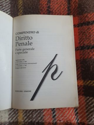 Compendio di Diritto Penale parte generale e speci