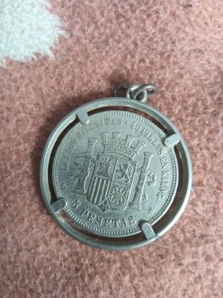 Moneda 5 pesetas 1870