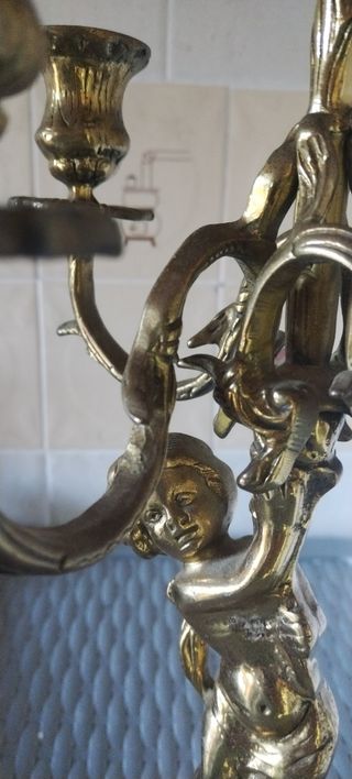 Candelabros de bronce