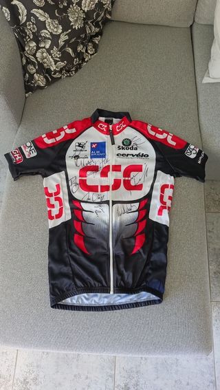 MALLOT EQUIPO CICLISTA CSC FIRMADO 