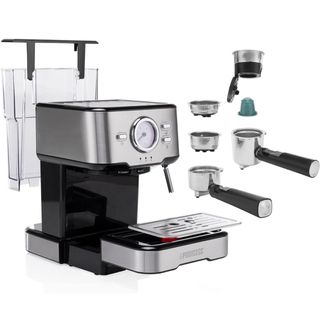 Cafetera Espresso Princess 2 en 1  Compatible con Nespresso y café molido