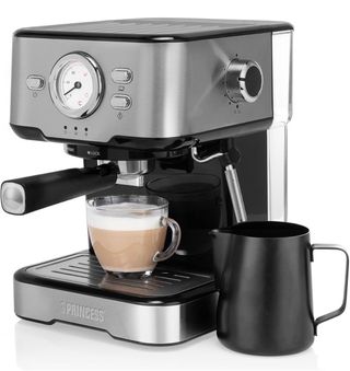 Cafetera Espresso Princess 2 en 1  Compatible con Nespresso y café molido