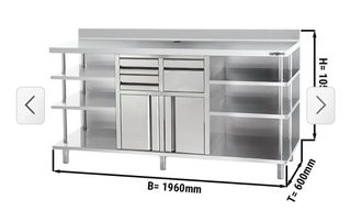Mueble cafetero y maquina de hielo