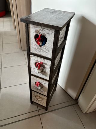 Cassettiera legno vintage