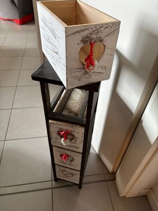 Cassettiera legno vintage