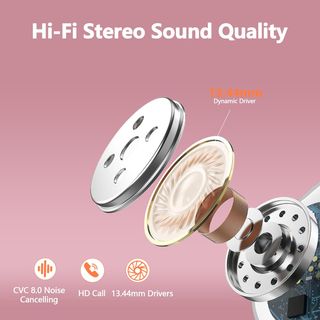 Auriculares Lekaby Q22 color rosa sin abrir