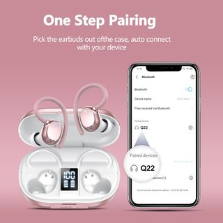 Auriculares Lekaby Q22 color rosa sin abrir