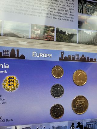 Estonia Set di 5 monete Nuovo