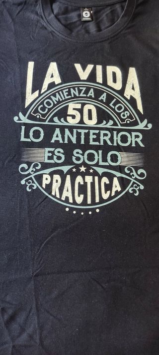 Camiseta para hombre que cuple 50