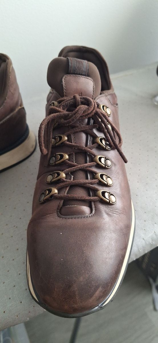 Bambas marrón piel Massimo Dutti