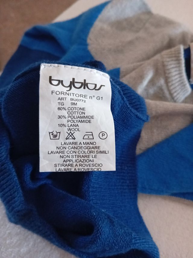 Maglioncino Bebè Byblos tg.9 mesi