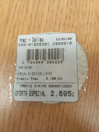 Edición Limitada CD IRON MAIDEN VIRTUAL XI