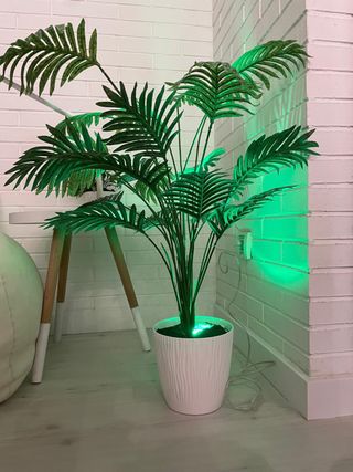 Planta Palmera Artificial con luz decoración