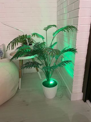 Planta Palmera Artificial con luz decoración