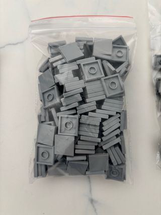 Lego Azulejo Medium Stone Grey 2x2 x100