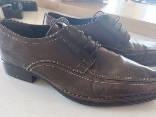 Zapatos marrones hombre vestir 45-46