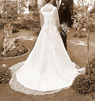 VESTIDO NOVIA MÁS ABRIGO