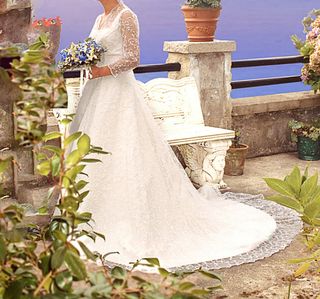 VESTIDO NOVIA MÁS ABRIGO