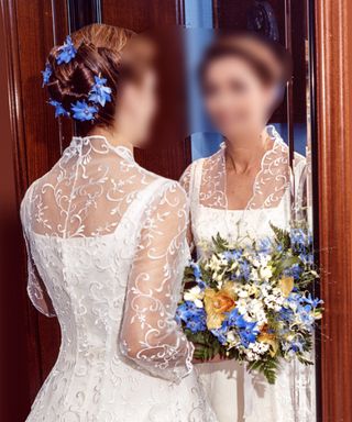 VESTIDO NOVIA MÁS ABRIGO