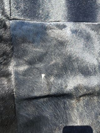 Alfombra piel vaca negra 166x235cm