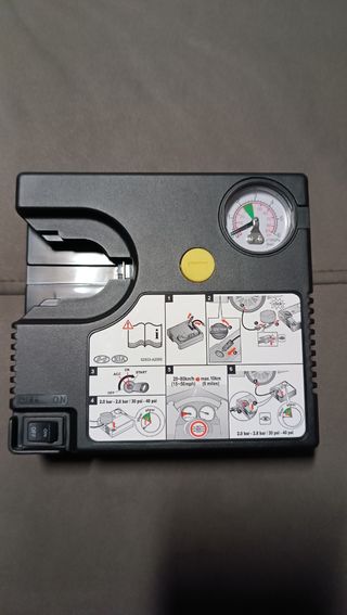 Compresor ruedas vehículo 12v 120w