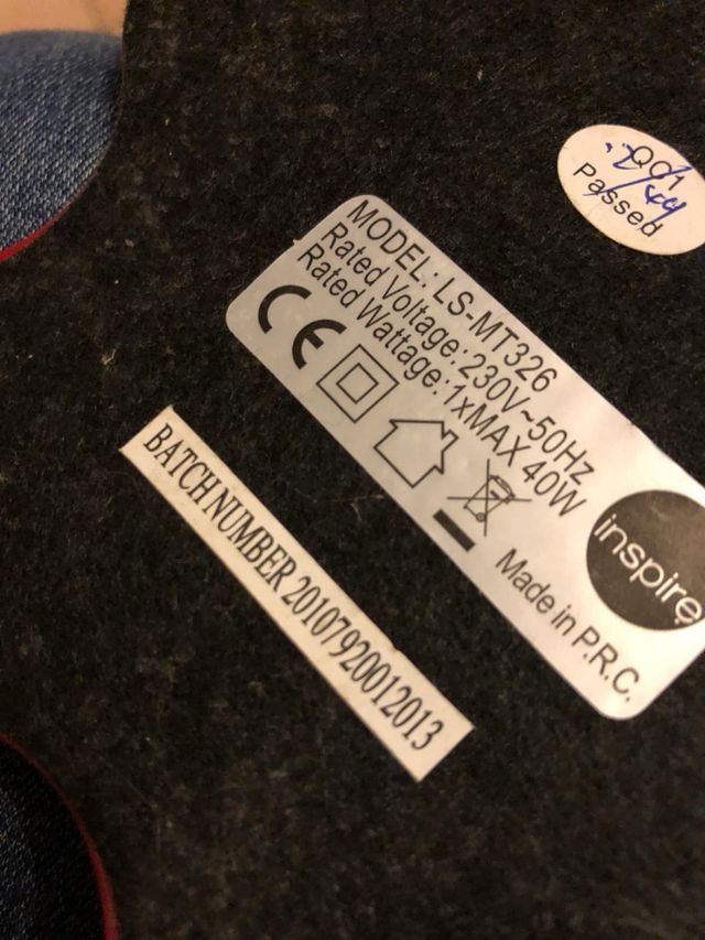 Lampada rossa vintage