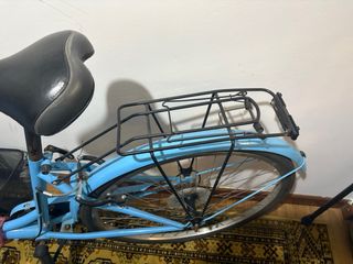Bicicleta clásica azul
