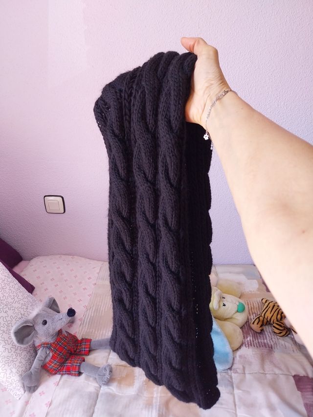 Bufanda negra - Lana