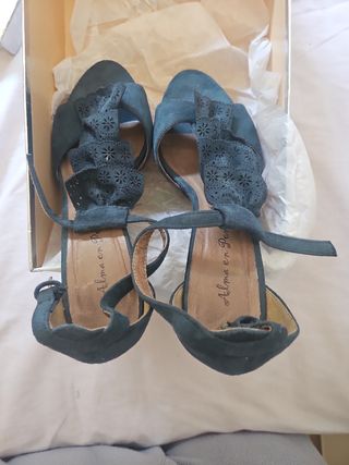 Sandalia con tacon