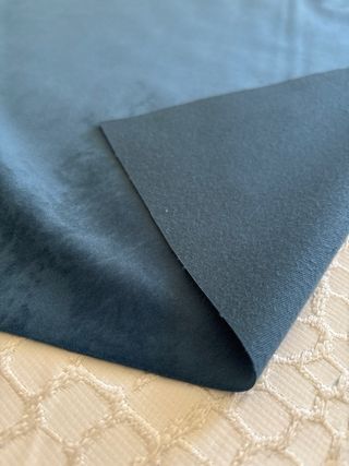 Terciopelo azul ancho de 3 metros