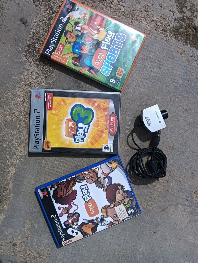 EyeToy PS2 + 3 juegos. Play Station 2 PS2