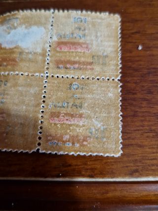 Cuatro sellos antiguos coleccionista