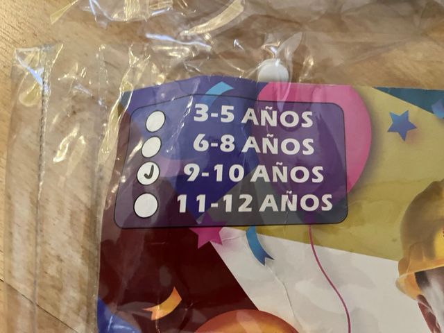 Disfraz bombero niño