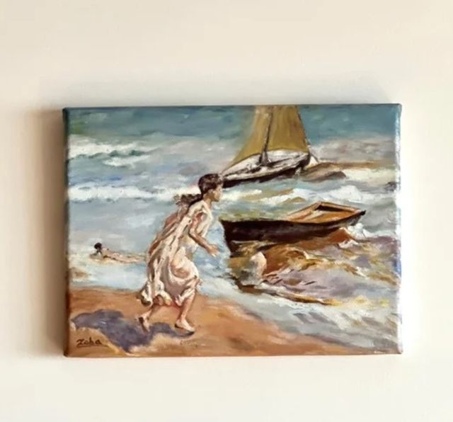 2 Óleos sobre  Lienzo Réplicas Sorolla