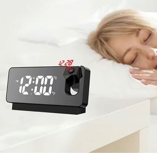 DESPERTADOR RELOJ CON PROYECTOR ALARMA