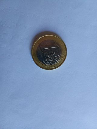 Moneda 1 Euro Francia 1999, con defecto.