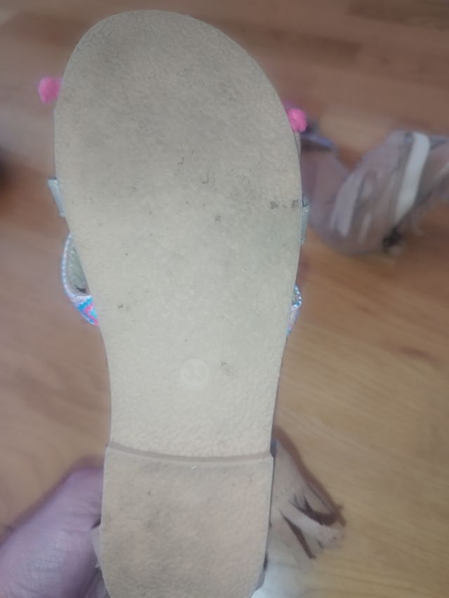 Sandalias Sfera niña beige-rosa