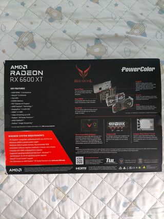 CAJA RX 6600 XT POWER COLOR RED DEVIL 