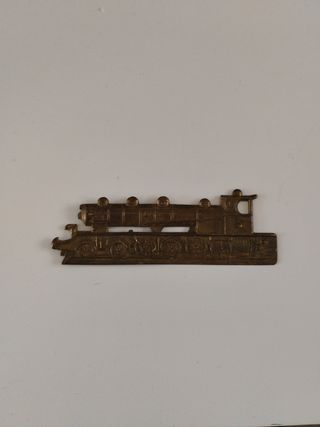 Insignia antigua ferrocarril metal