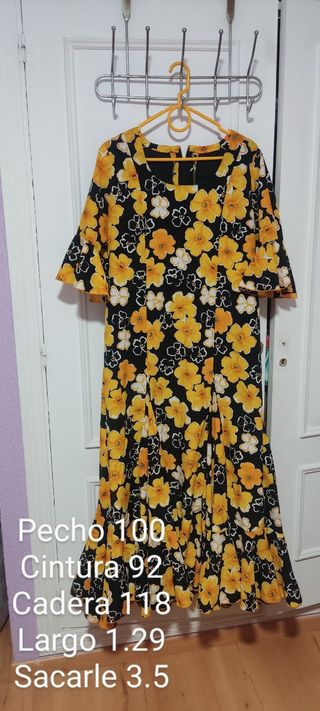 Traje gitana lunares multicolor talla 5