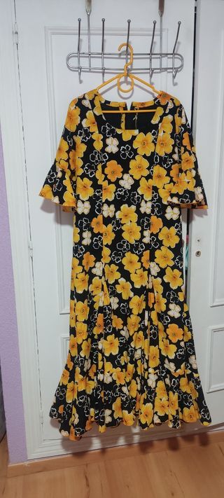 Traje gitana lunares multicolor talla 5