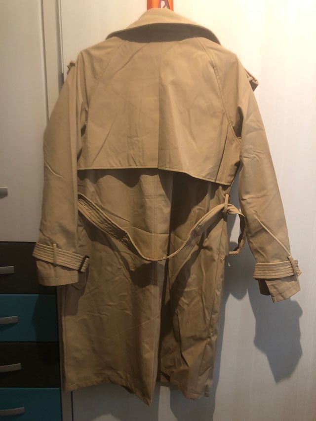 Gabardina mujer beige