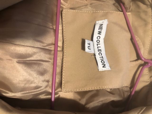 Gabardina mujer beige