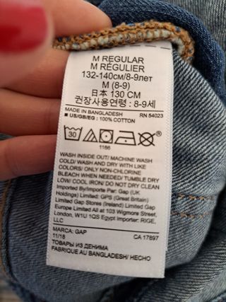 Peto vaquero niña