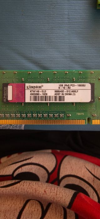 Memoria RAM Kingston 1GB PC3-10600U