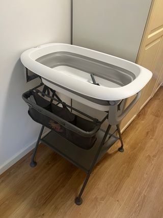 Bañera plegable Twistshake con soporte