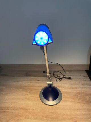 Flexo LED azul y plata